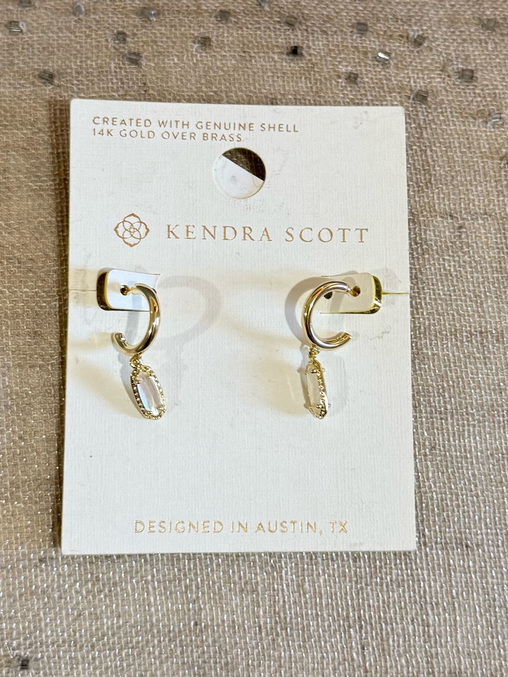 Kendra Scott Gold Dangle Huggie Hoop Earrings